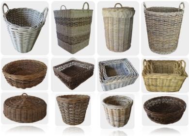 Rattan Wicker Baskets Wicker Storage Baskets Wicker Bicycle Baskets Wicker Rattan Baskets Manufacturer In Indonesia 